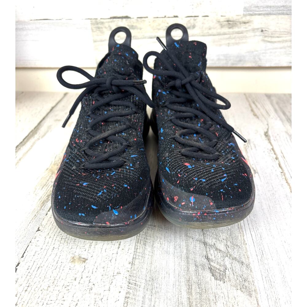 Nike Mens 9.5 Zoom KD11 Black Bright Crimson Blue JUST DO IT Lace Up Sneaker - Picture 3 of 11